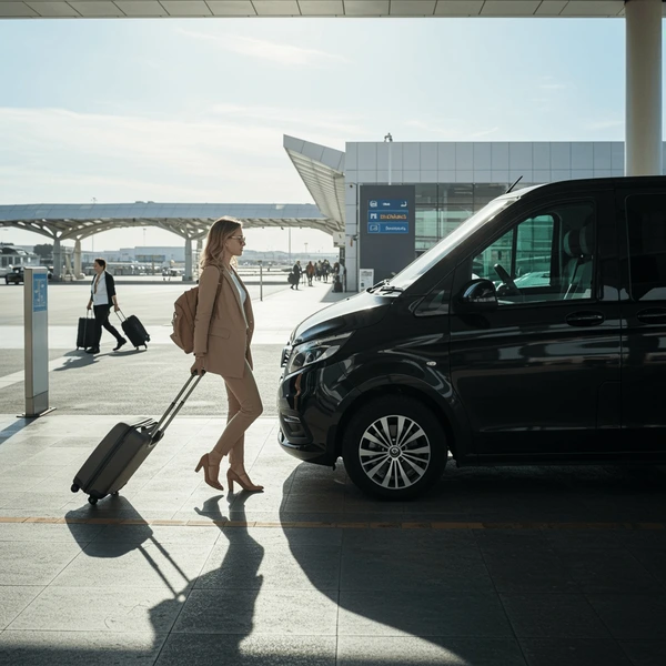 Executive airport pickup service